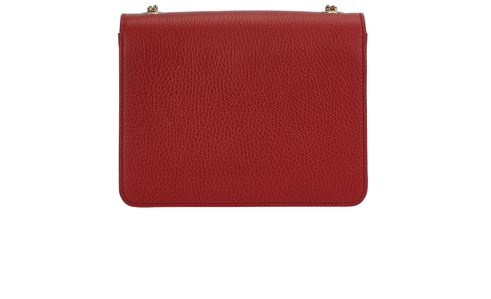 Interlocking G Crossbody Bag, &pound;410, Handbags, Red, Leather, Back view